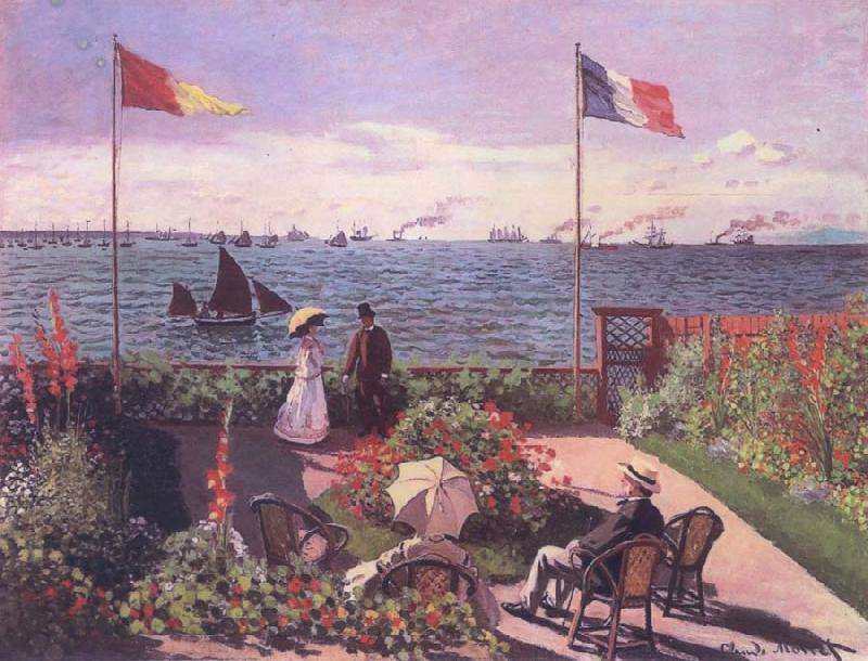 Claude Monet Terrace at Sainte-Adresse oil painting image